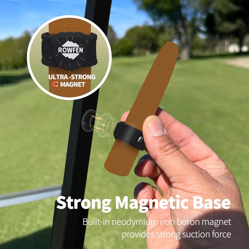 ROWFEN Golf Cart Accessories - Fits 38 to 60 Ring Gauge - Convenient Magnetic Holder with Magnetic and Adjustable Design - Fit for Golfing, Grilling, Fishing, Travel, and Outdoor Adventures - Image 3